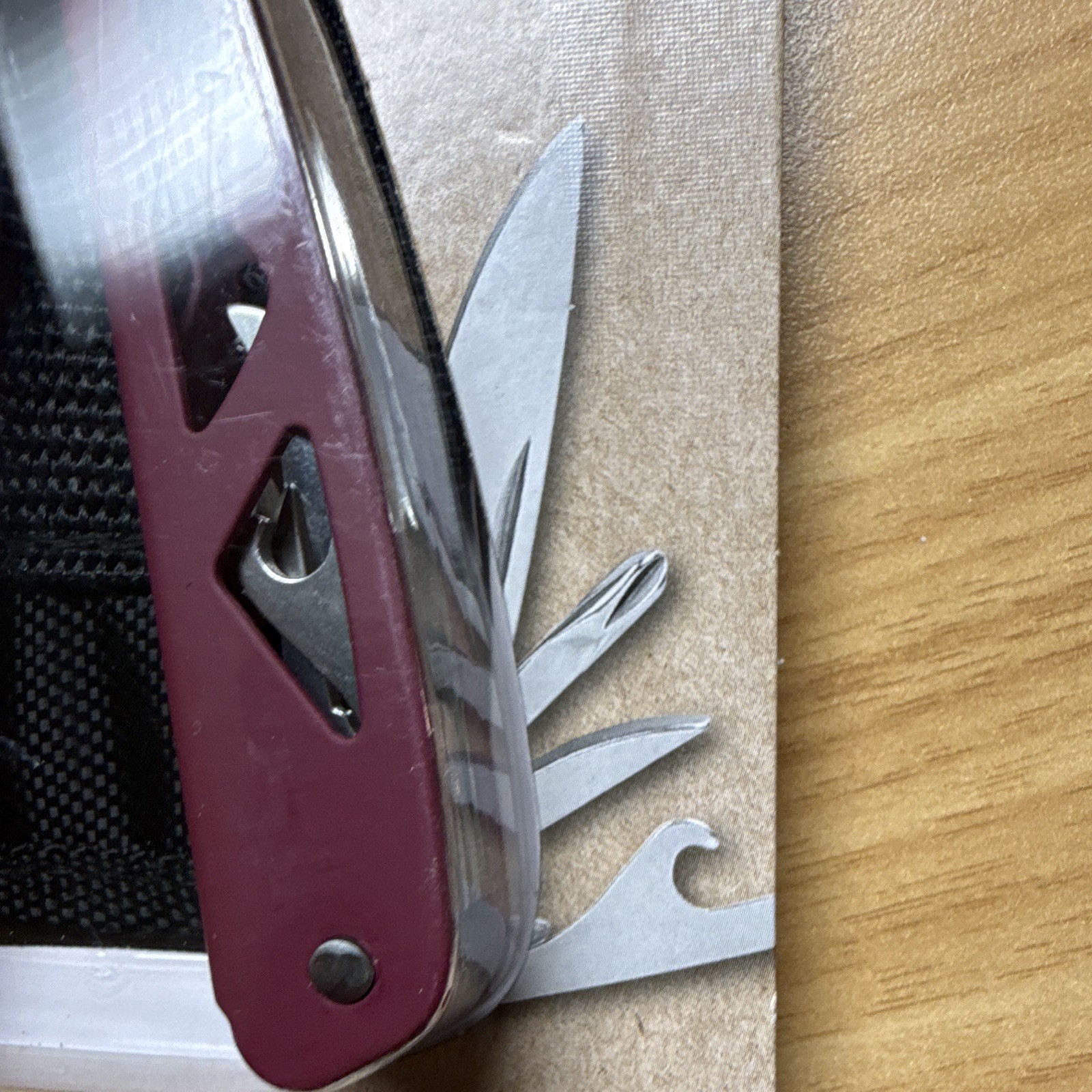 Ozark Trail 12 In 1 Multi-tool Burgundy Stainless Steel W Sheath Pliers Wire Cut