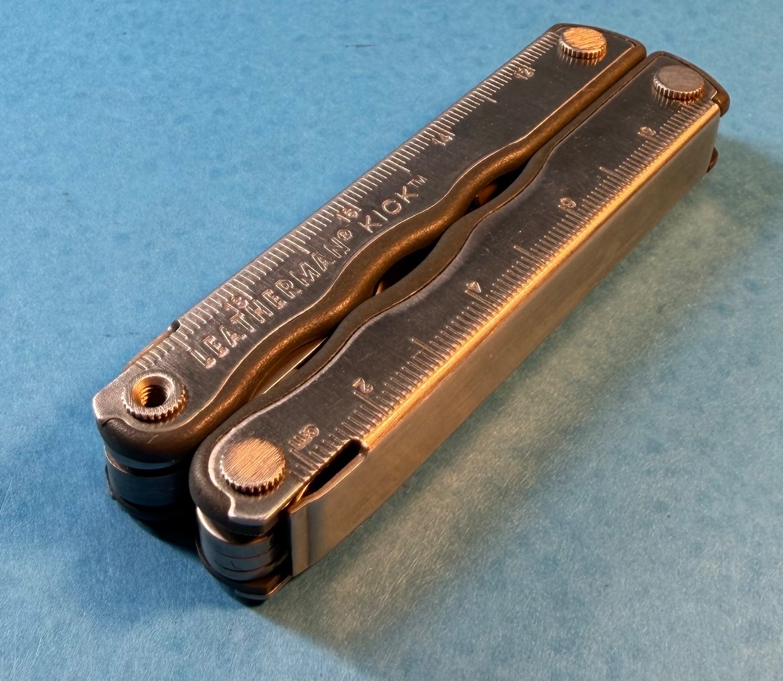 Classic Leatherman Kick Multi-Tool Knife Excellent Condition with Leather Sheath