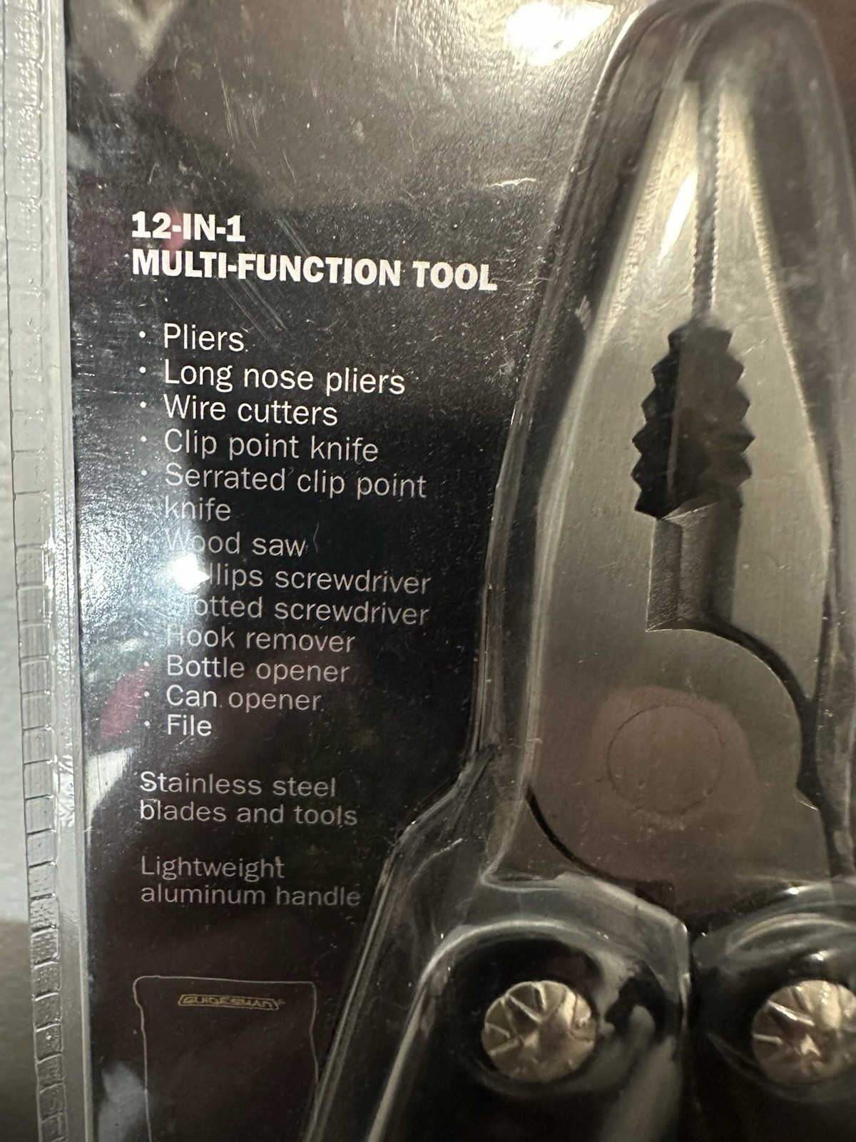 Guidesman 3 Pc Combo Kit Multi-Function Tool, Folding Knife And LED Flashlight