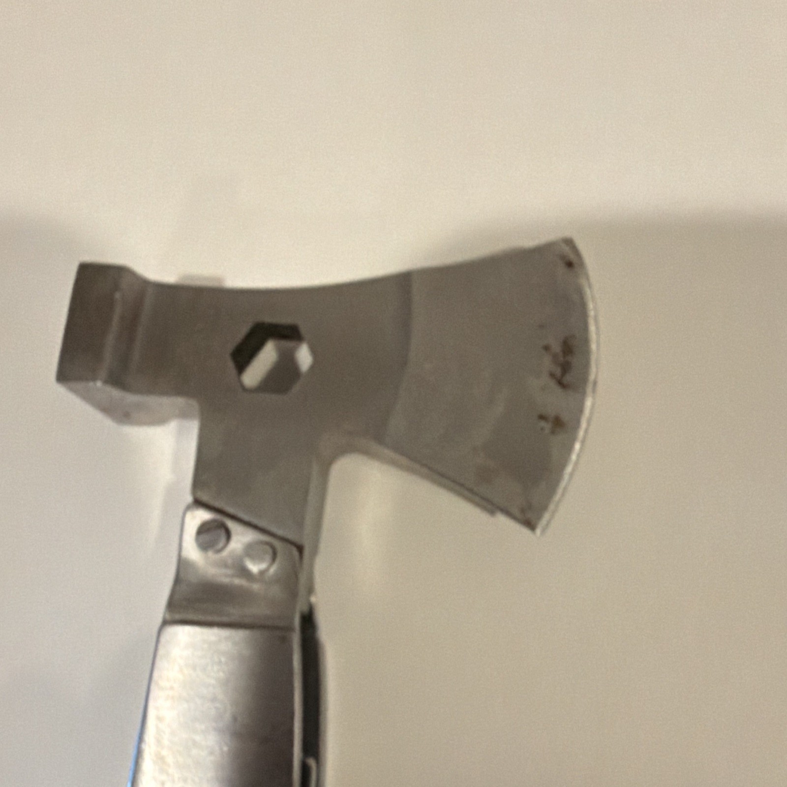 Sheffield 5-in-1 Multi-Tool Hatchet Knife, Straight/Serrated Edge, Steel/Wood