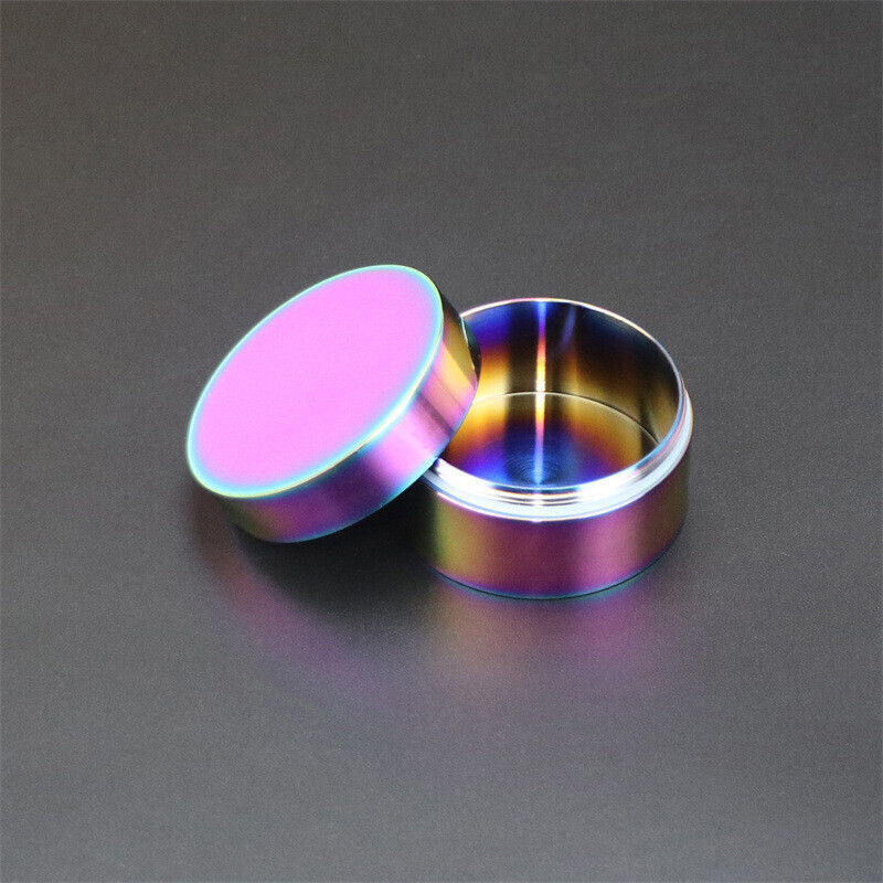 Titanium Pill Holder Case Container Jewelry Organizer Waterproof Tea Storage Box