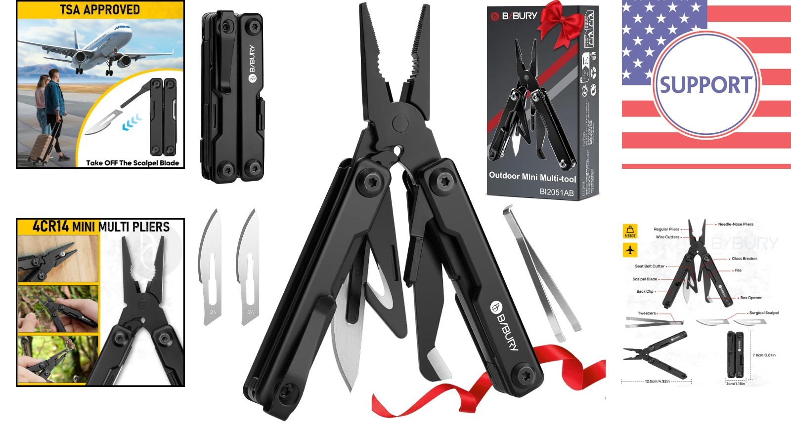 Stainless Steel Mini Multitool: Versatile Pocket Companion for Outdoor Lovers