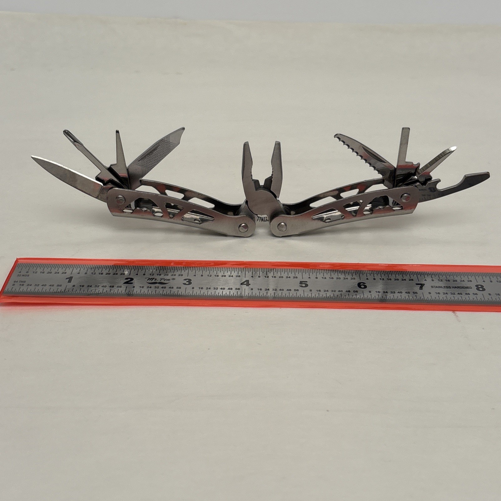 Steel Plier Multi-Tool 10 in 1 Unbranded Silver Hunt Camp Fish Car Boat Tool box