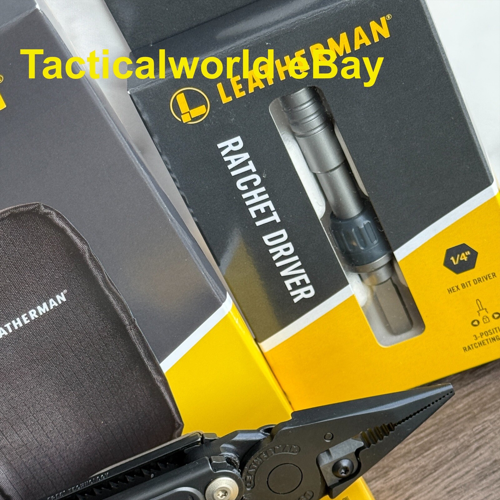 Leatherman Arc Obsidian, Leatherman Ratchet Driver, Tool Pouch Sharpener Bit Kit