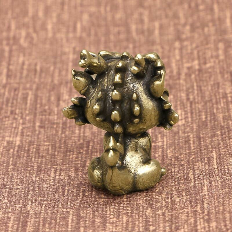 Small Brass Pixiu Statue Brass Pixiu Figurines 34*25 mm House Office Decor