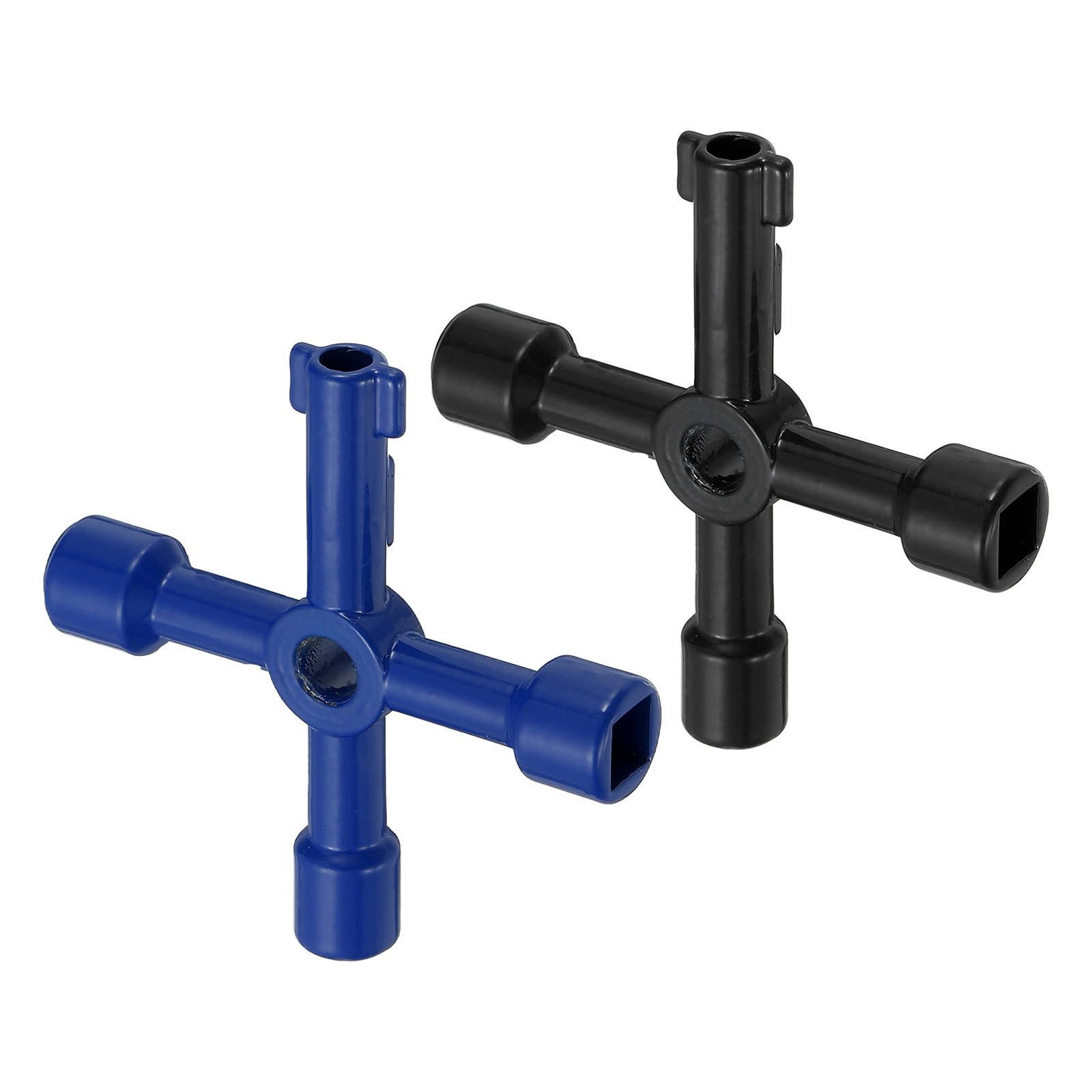 Pack of 1 Zinc Alloy 4 in 1 Universal Utility Key Black,Blue, Style A