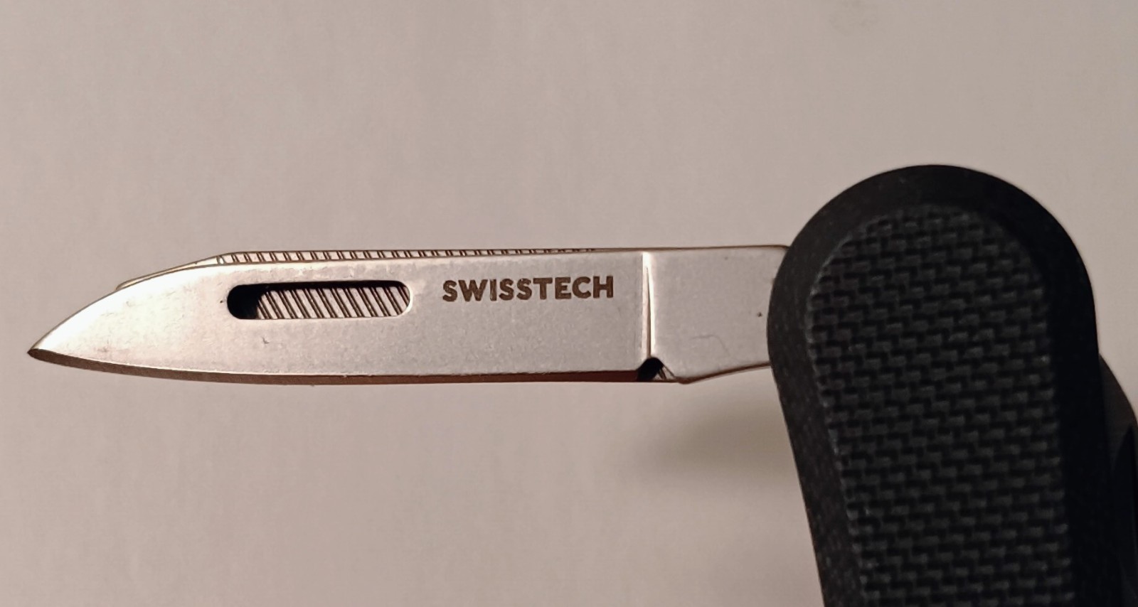 Swisstech ST50022 Multi-Tool Lot of 4 Knife/File/Scissors/Tweezers Keyring