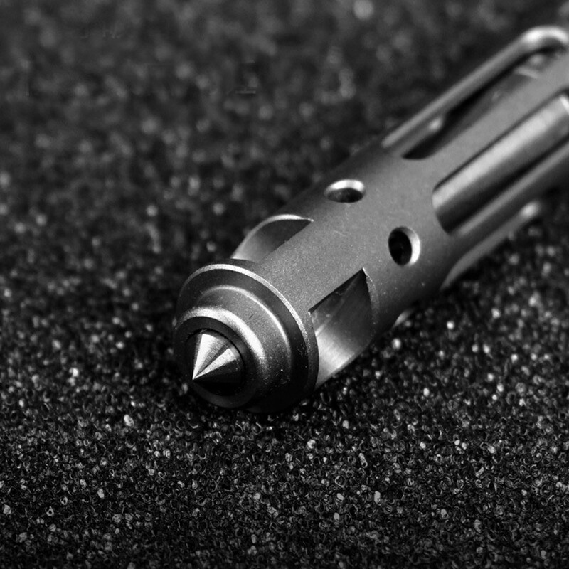 Hollow Titanium AlloyToolal Pen Tungsten Steel Head Creative EDC Write Pen