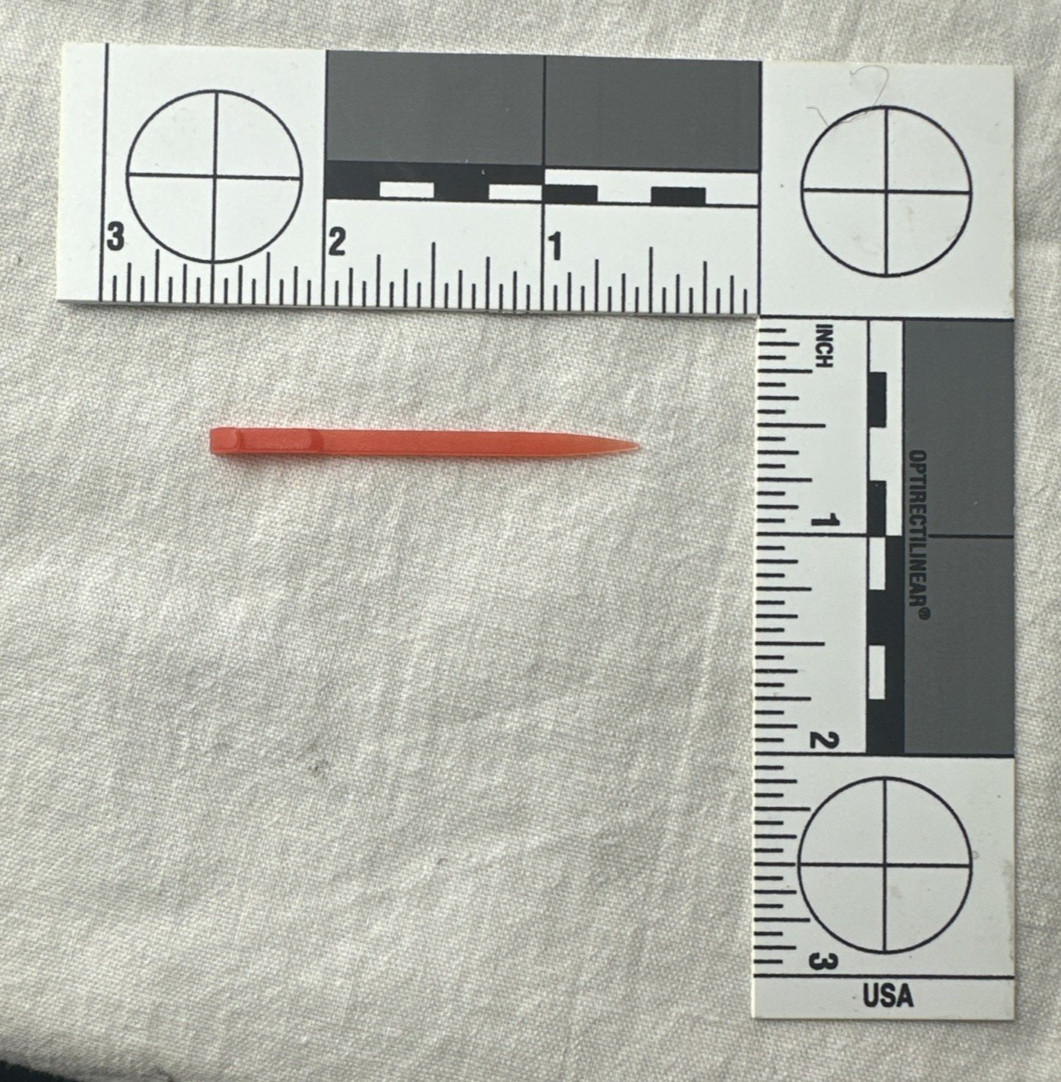 Vintage Brookstone Credit Card Size Multi Tool Knife Scissors File Tweezers Red