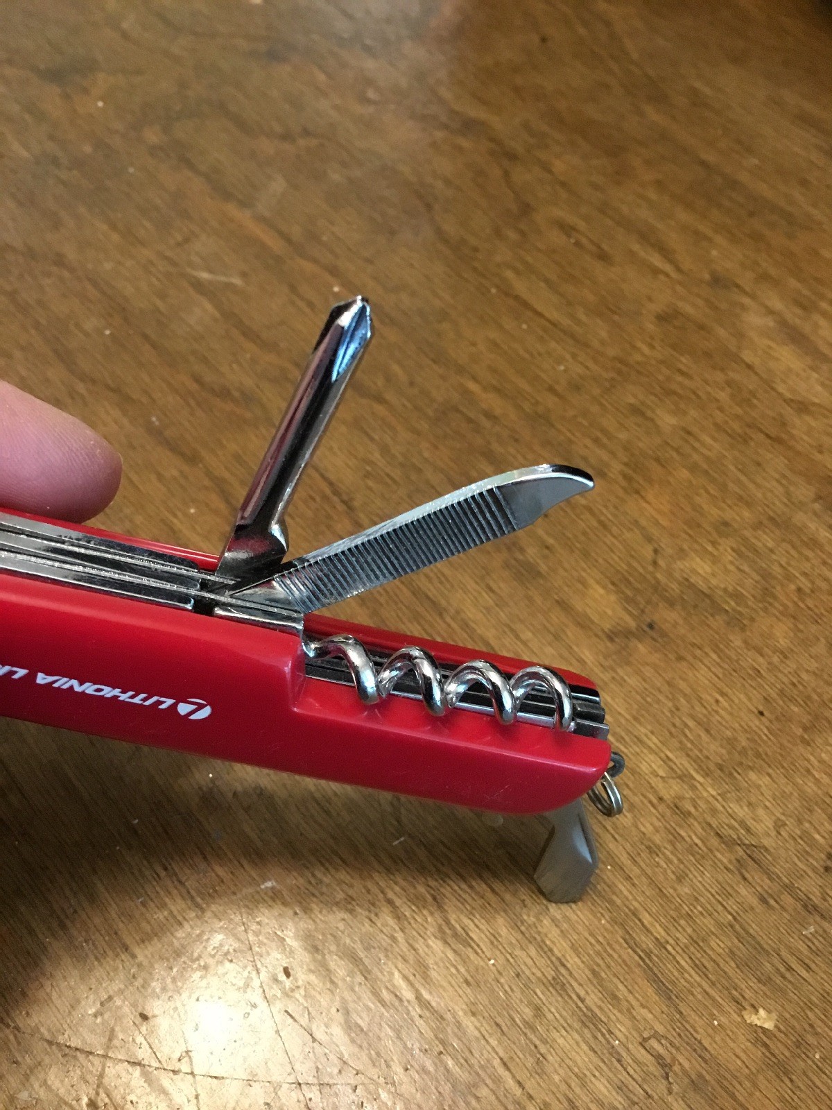 Rostfrei Red Pocket Knife Stainless Scissors Toothpick Lithonia Lighting 3.5”