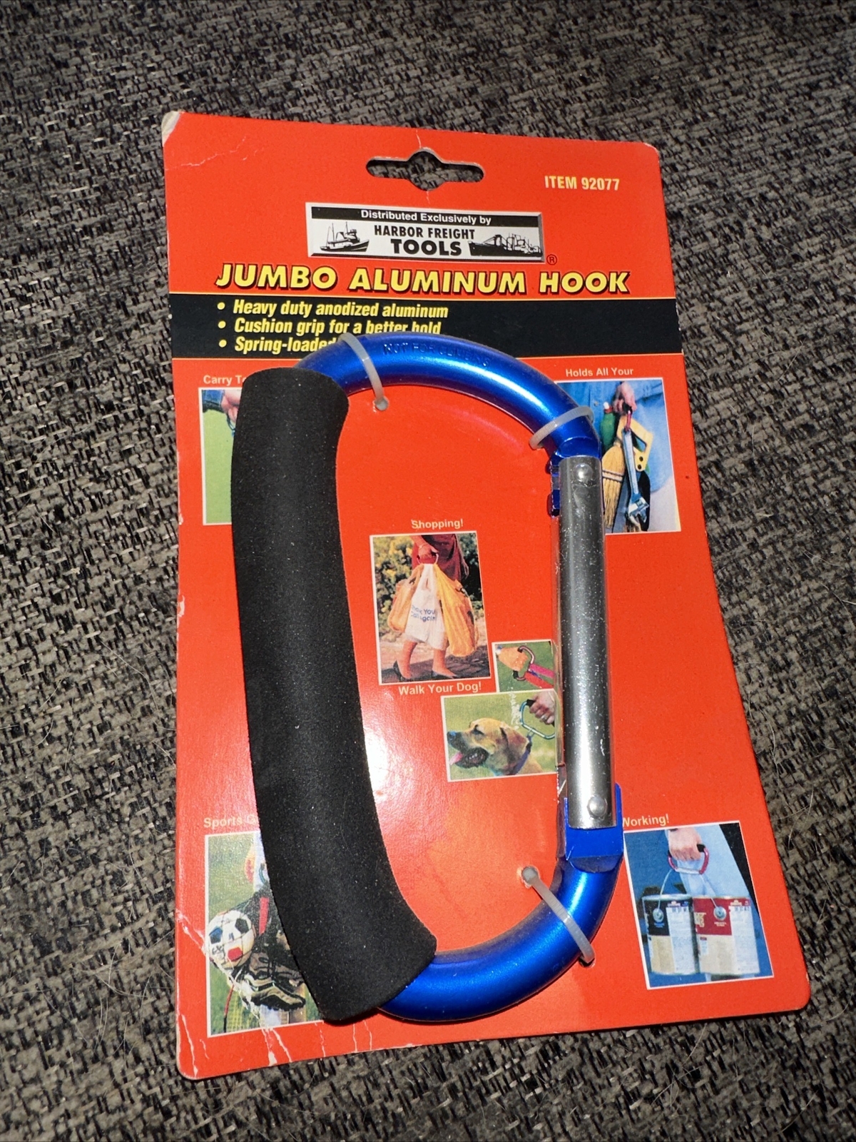 ” NOC ” Heavy Duty Anodized Aluminum Jumbo Multi Use Hook ” GREAT MULTI USE ITEM