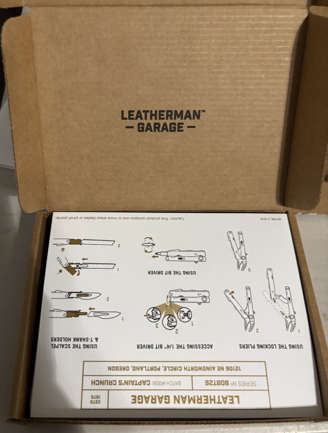 Leatherman Garage Batch #008 Captain’s Crunch Limited Edition 1900 Made IN HAND✅