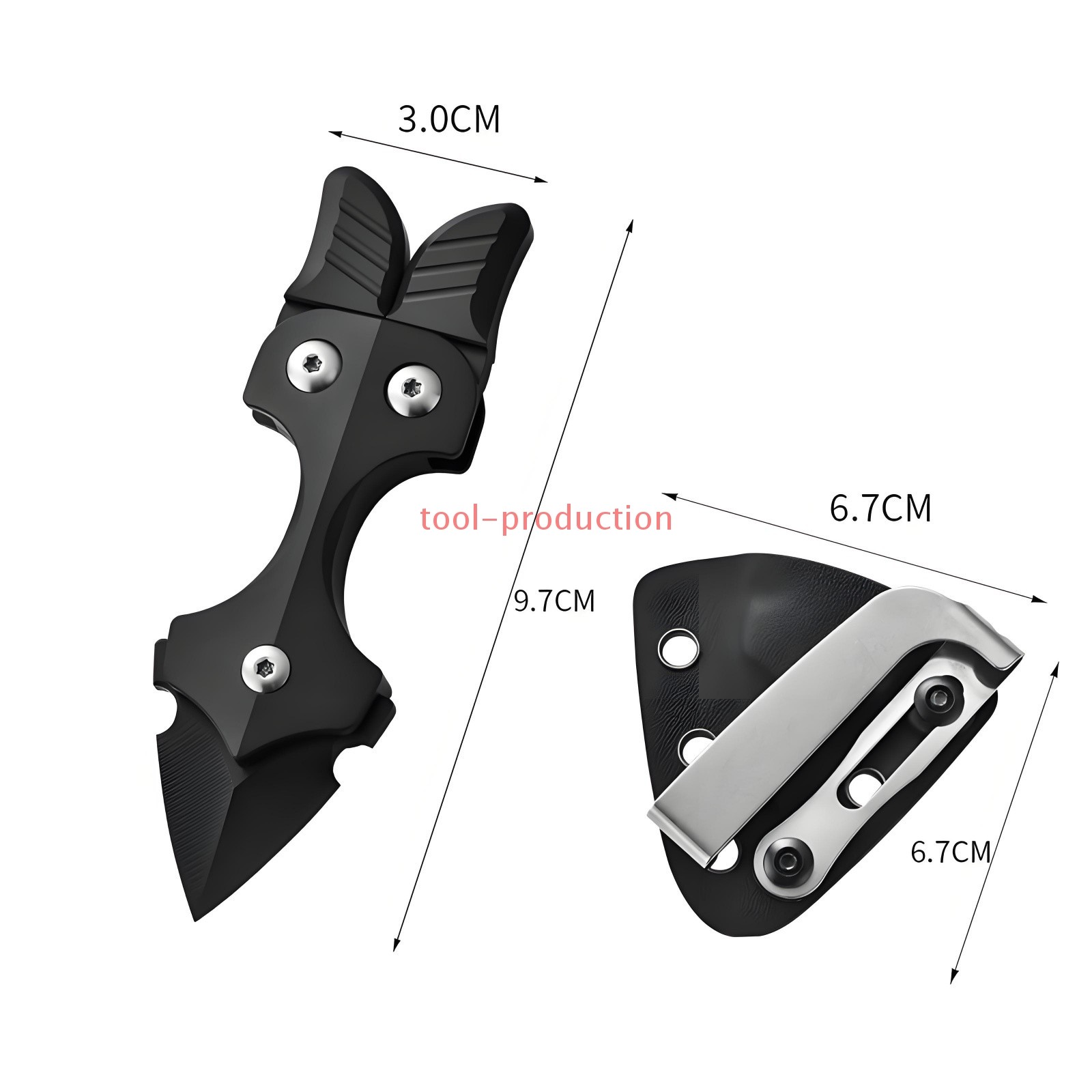 Titanium Alloy EDC Multi-Tool Pry Bar with Sheath Outdoor Camping Gear