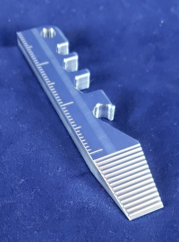 EDC Multi Tool Billet 6061 Bottle Opener / PryBar / Ruler / 1/4, 5/16, 3/8 Hex