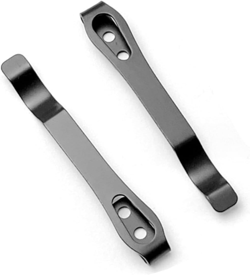 2 Pack Knife Pocket Clip Deep Carry Pocket Clip Replacement for EDC Knife Recess