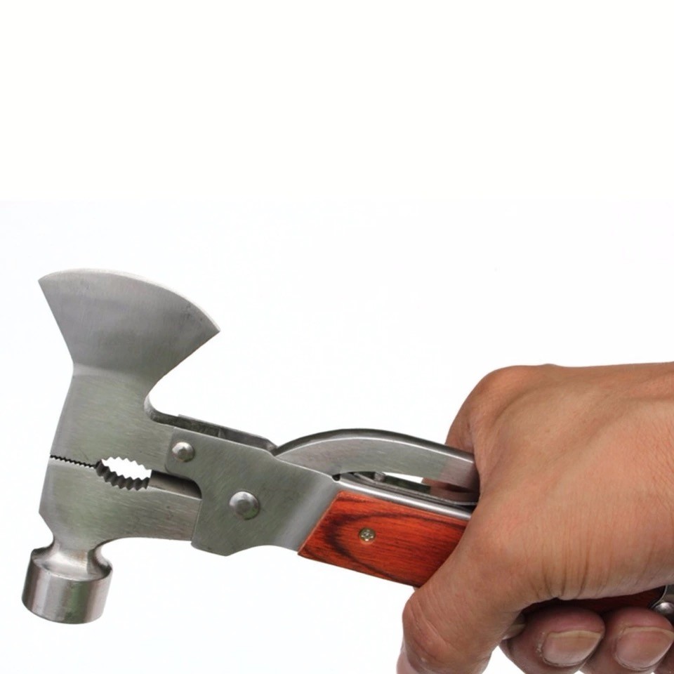 Multi Tool Hammer Saw Axe Knife Wire Cutter Pliers Wrench Screwdriver
