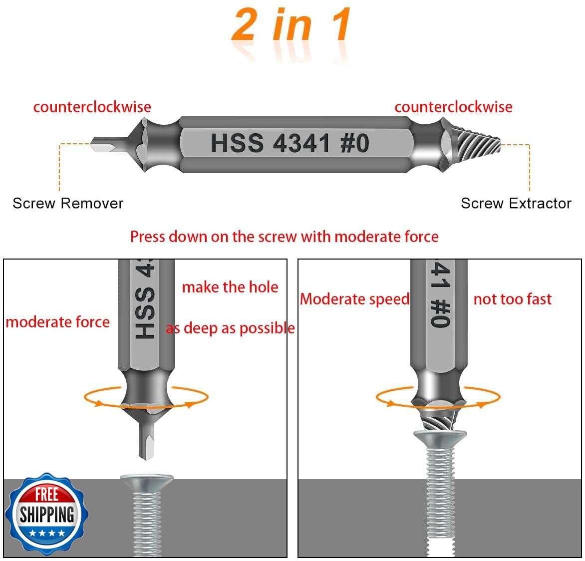 Gifts for Men,Damaged Screw Extractor Set-Christmas Stocking Stuffers for Men
