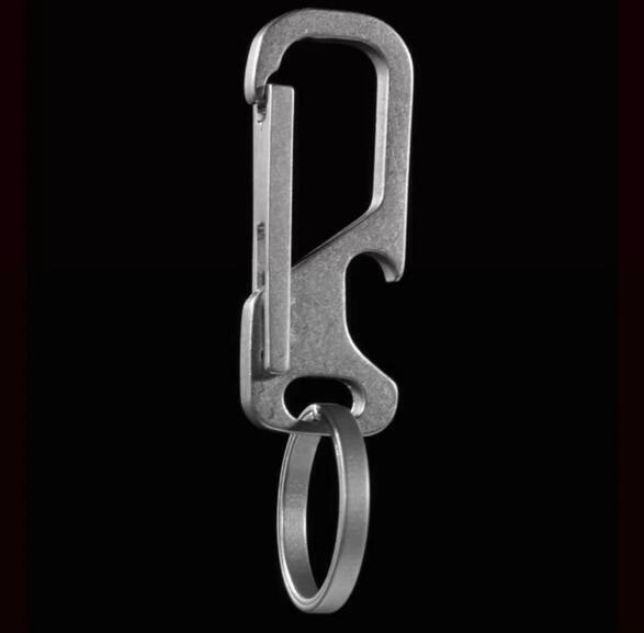 1PC EDC Titanium Key Chain Multifunctional Carabiner Car Keychain Organizer Gift