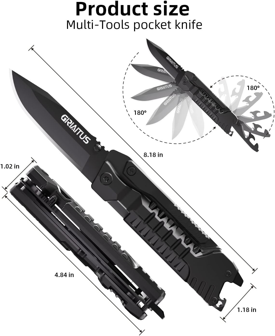 Durable 17-in-1 Multitool Knife with Non-slip Handle – Essential for Outdoor Fun