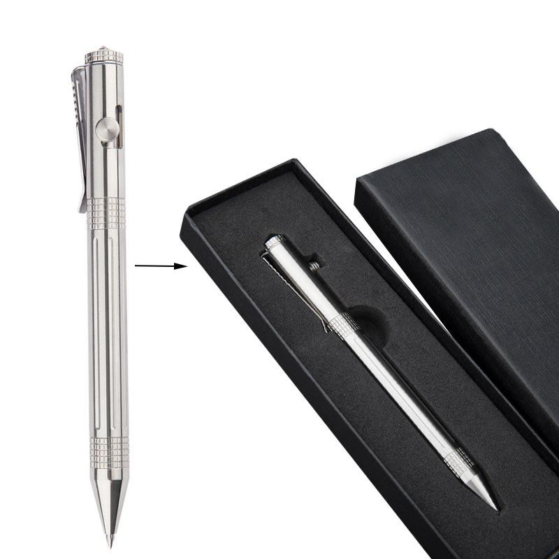 1pc Hexagonal Stainless Steel Tactical Pen Multi Tool Glass Breaker Writing Edc