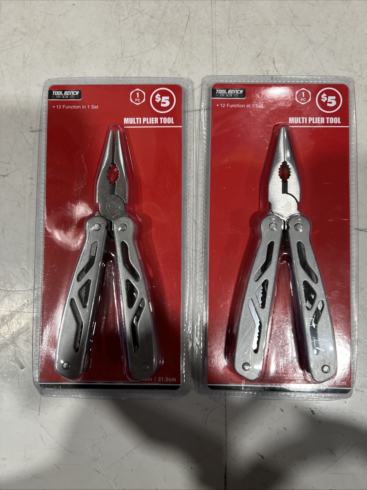 Lot Of 2 Tool Bench Hardware 12 Function 12-in-1 Multi-Plier Tool Set Multi-tool