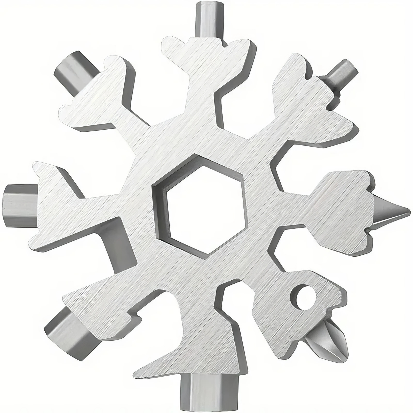 Snowflake Multifunctional Tool Stainless Steel Bottle Opener Screwdriver Wrench
