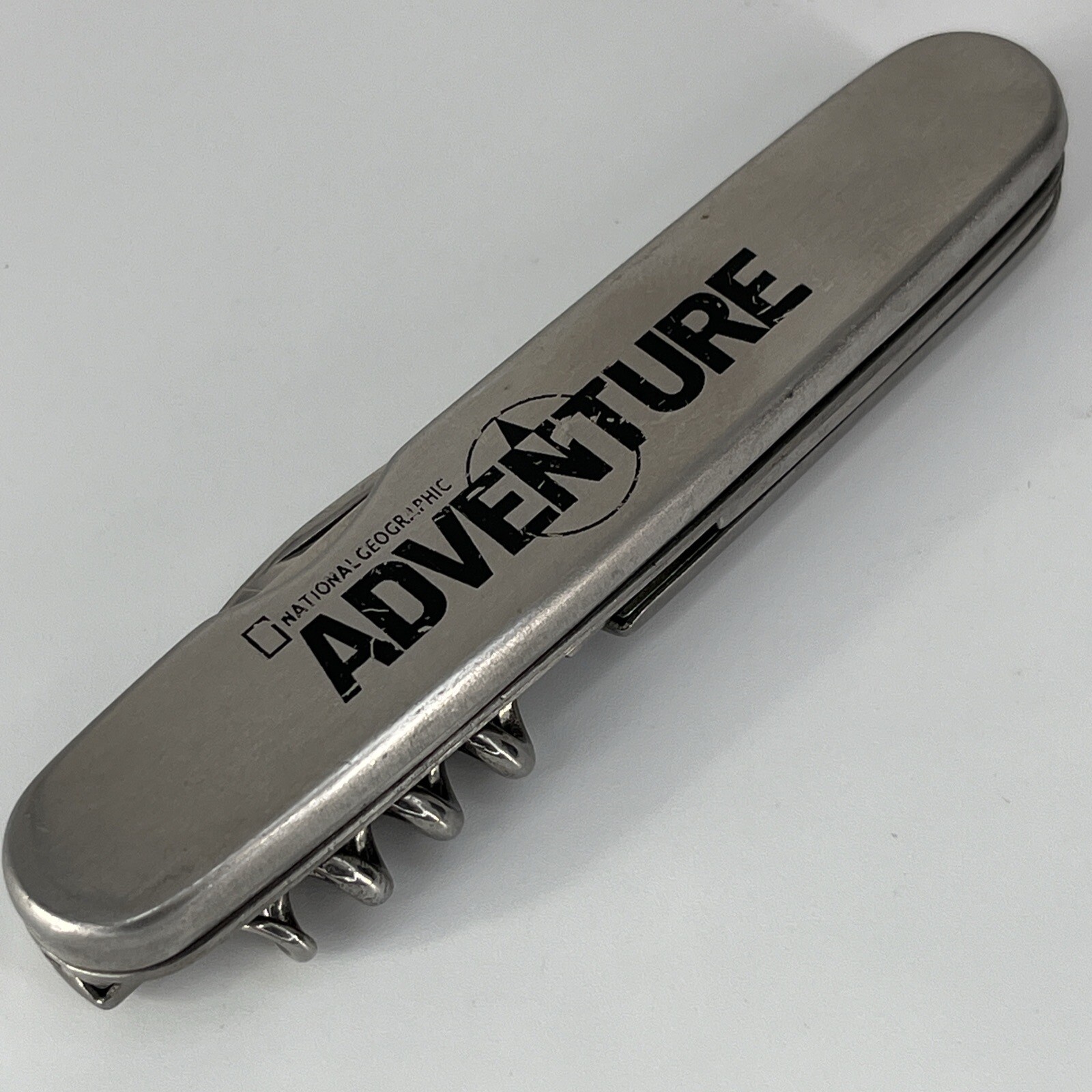 National Geographic Adventure Folding Knife Multi-Tool Bottle Opener Corkscrew