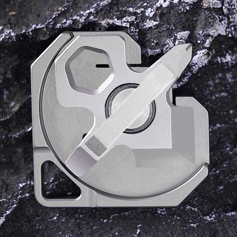4 IN 1 Titanium Multi Tools Screwdriver Cutter Portable Camping EDC Keychain