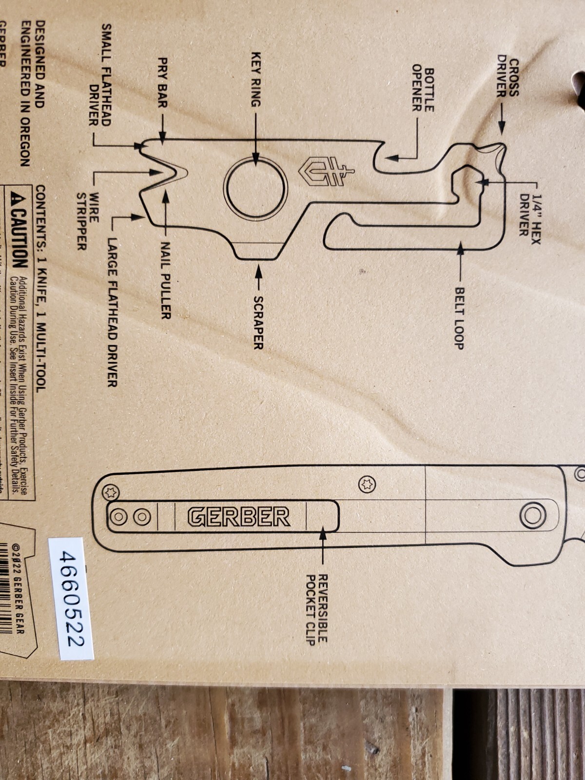 Gerber Pledge Knife & Mullet Keychain Multi-Tool Set. Brand New.