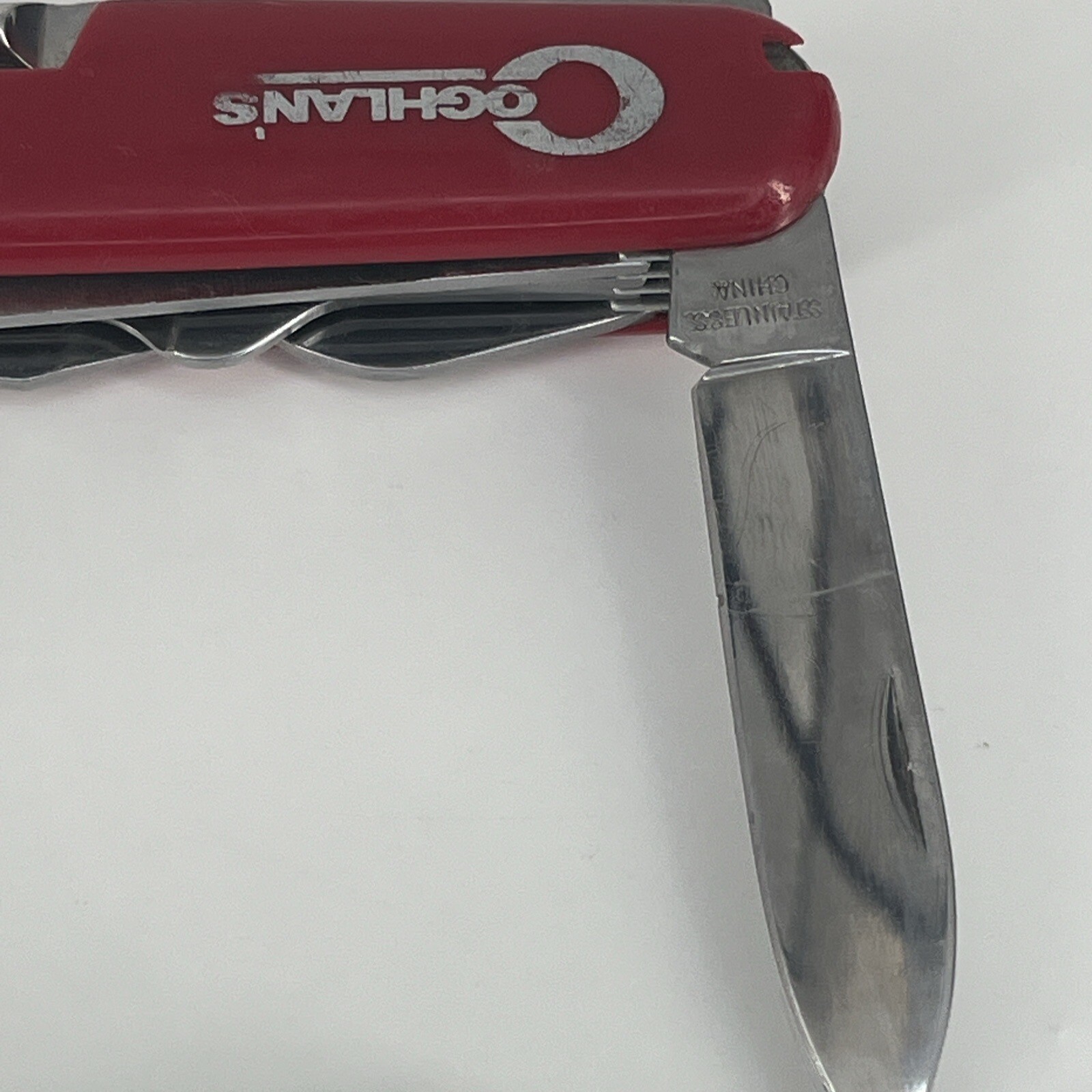 Lot of 2 Coghlan’s Camper’s Pocket Multi Tool / Knife – Red & Green – SAVE BIG!