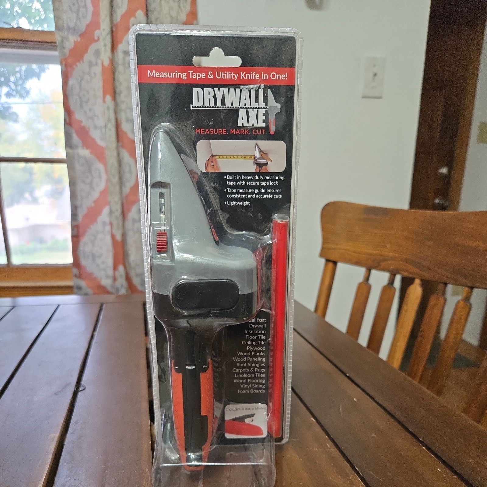 Drywall Axe All-in-one Hand Tool with Measuring Tape and Utility Knife***NEW***