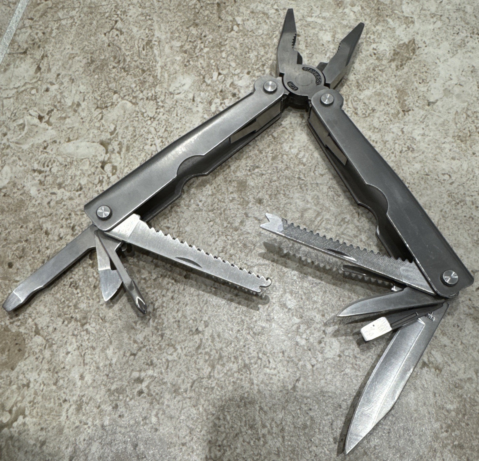 Winchester Multi Tool Pliers Ruler Wire Cutter Screwdrivers + Klein Tools Pouch