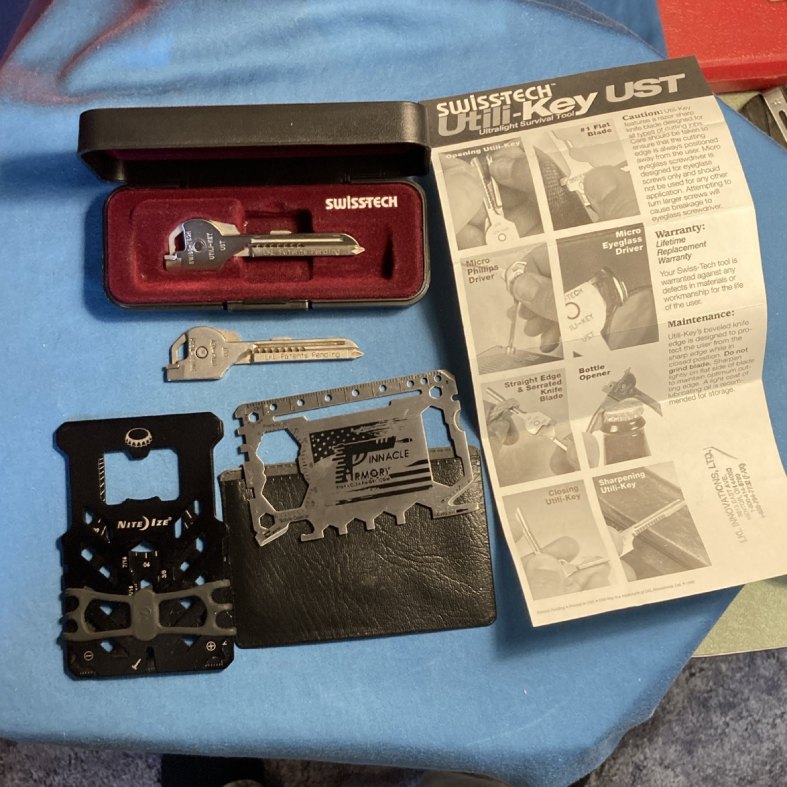Swiss+Tech Utili-Key UST, Nite Ize, Pinnacle Armory Multi-Tool Set