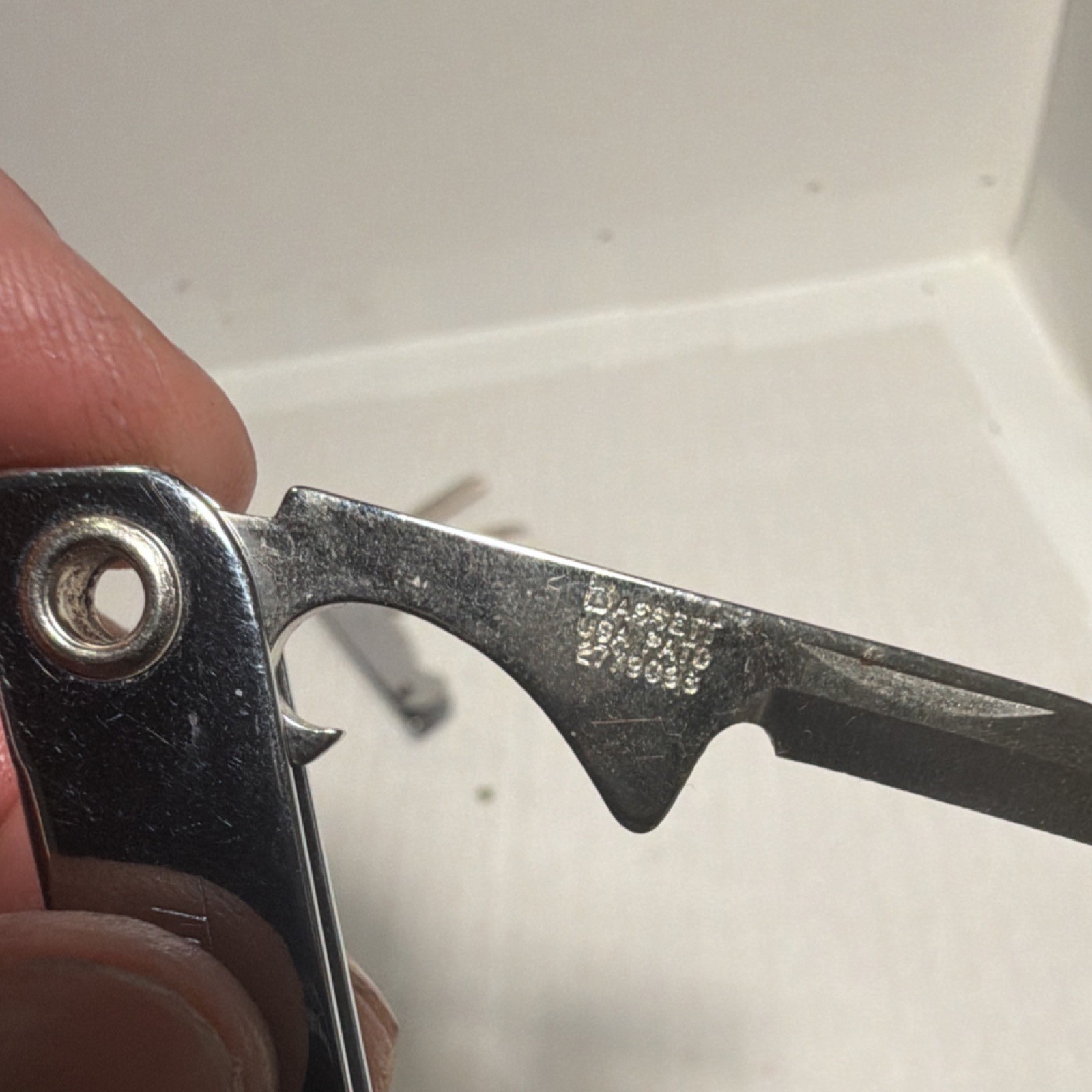 Trim Multi-Tool Stainless Steel Straight Edge Knife File Bottle Opener Silver