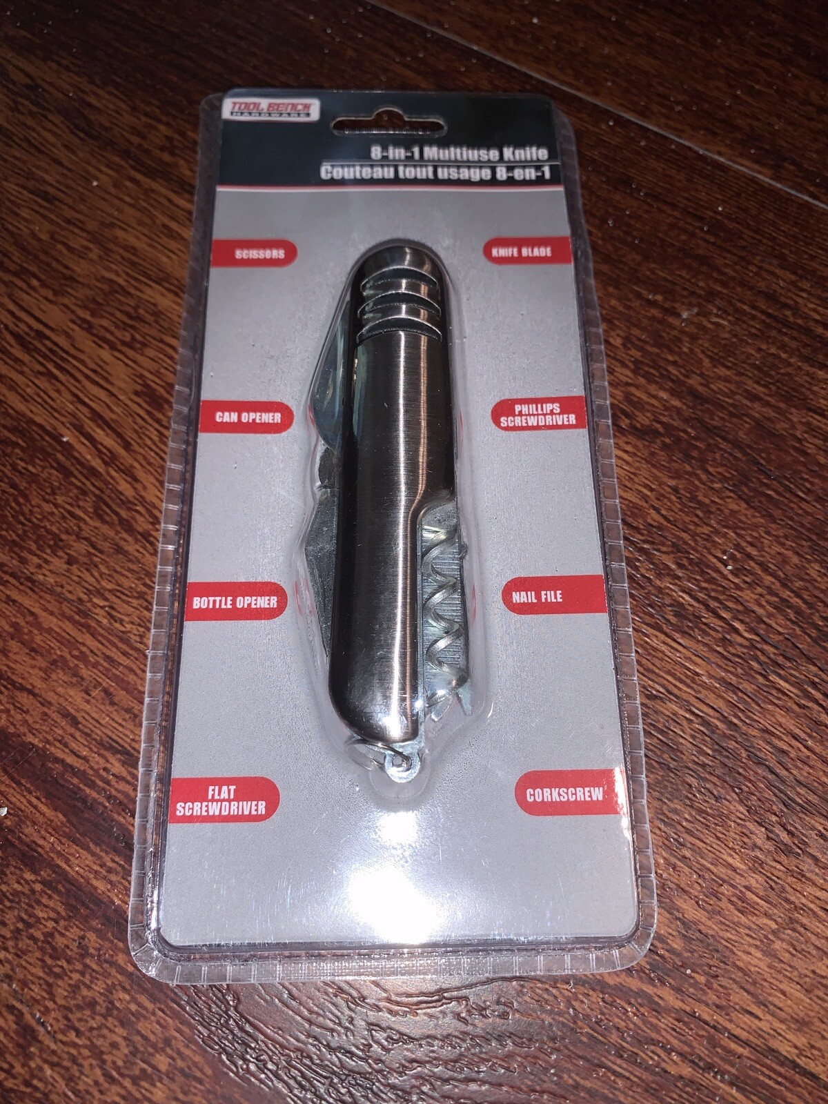 Tool Bench Hardware 8-in-1 Multiuse Knife (New in Packaging)