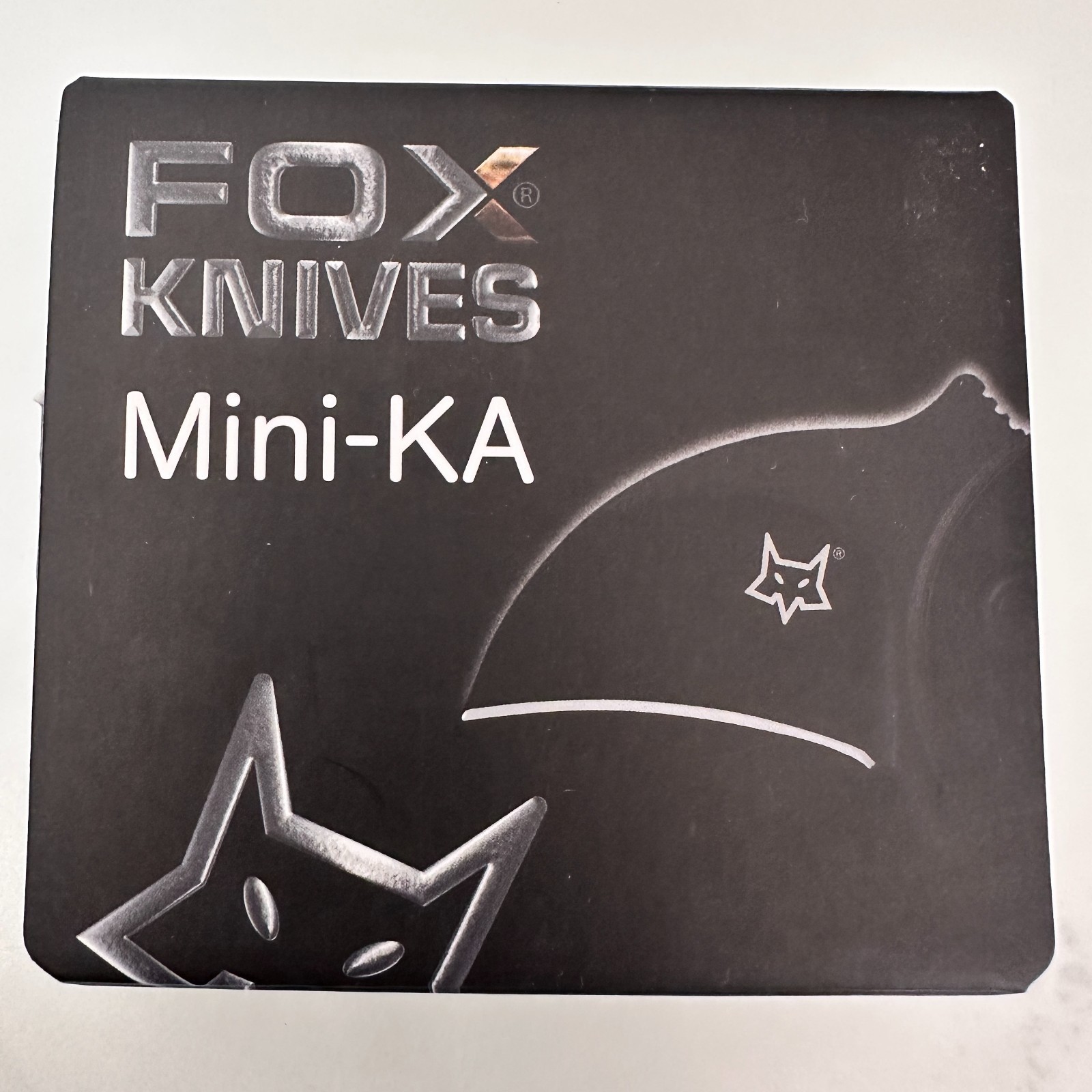 FOX KNIVES Mini-KA Folding FX-535 OB Knife 1″ Black Blade Orange Grip
