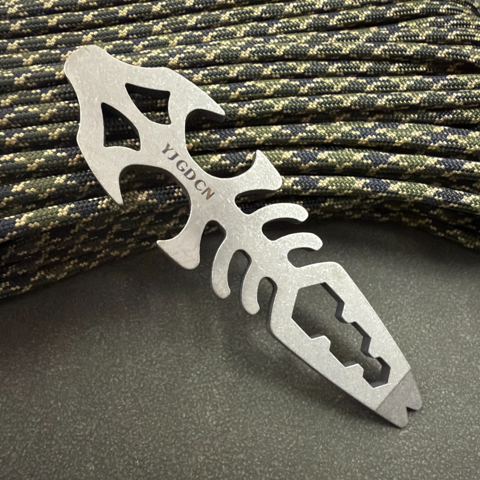 RIHE Design TC4 TITANIUM outdoors PRY Bar TOOL EDC bottle opener Keel design