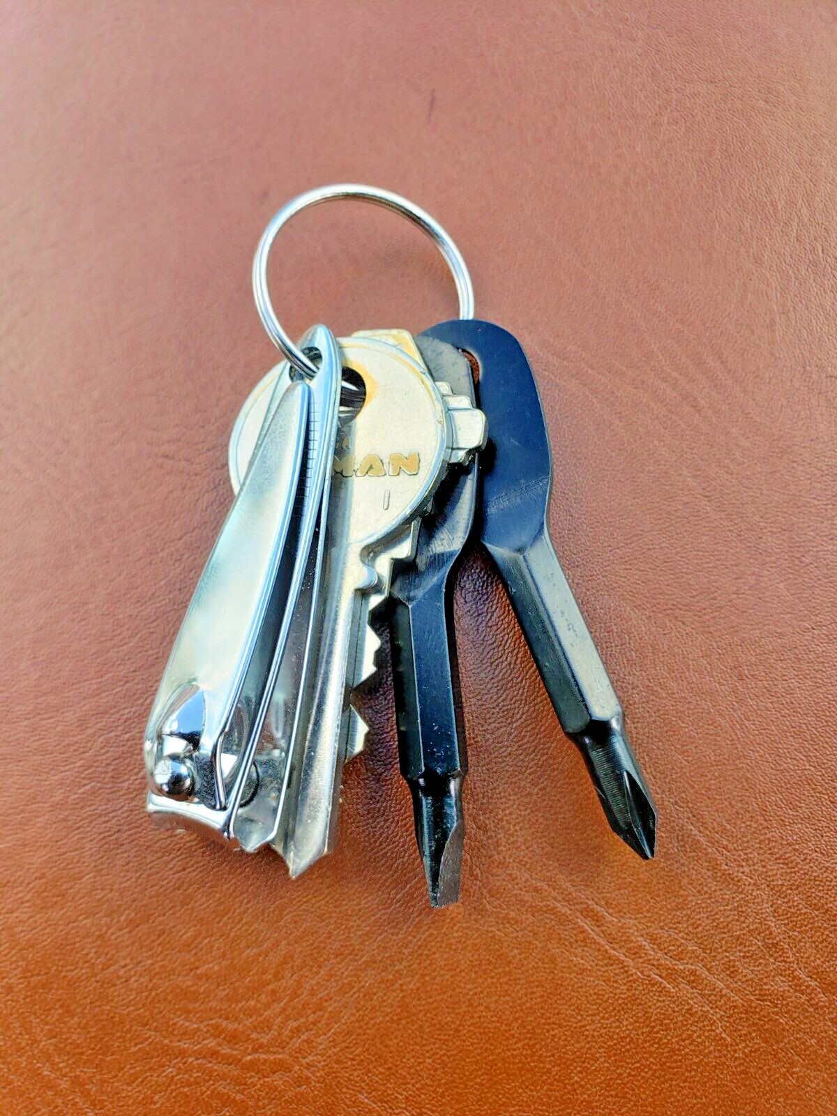 2Pcs High Quality Keychain Outdoor Screwdriver with Phillips and Flathead Keys