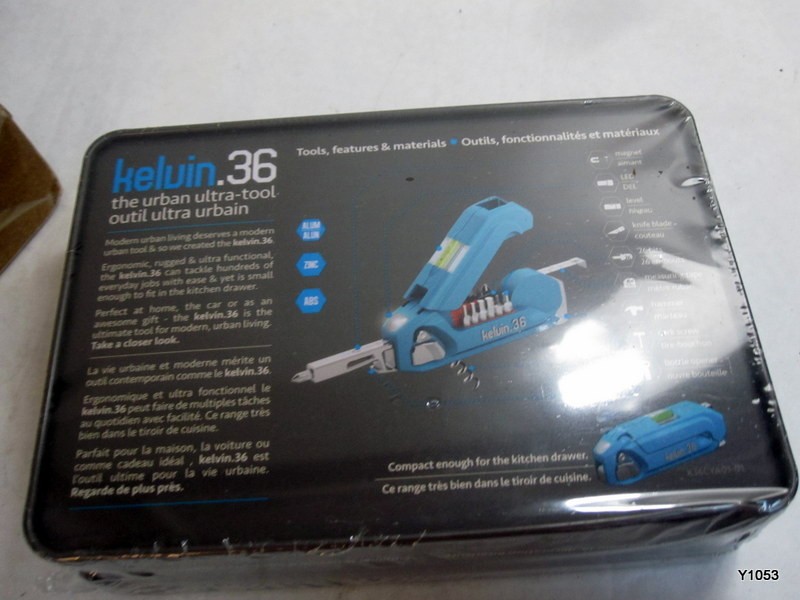 Kelvin Tools – Kelvin 36 Urban Multi Tool Screwdriver Set cyan