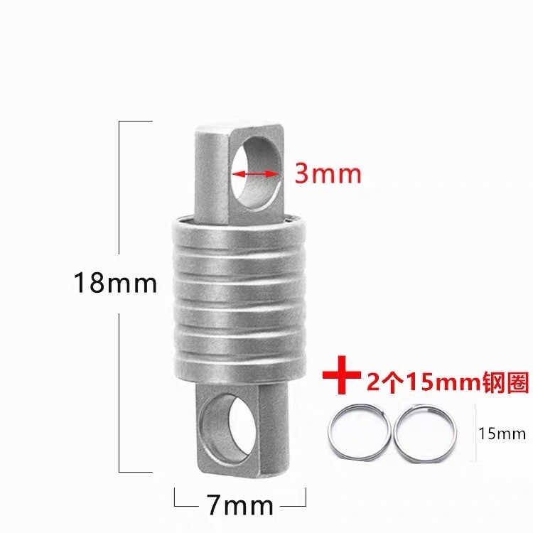 New EDC Mini Titanium Alloy Waterproof Case Portable Keychain Pendant Multi Tool