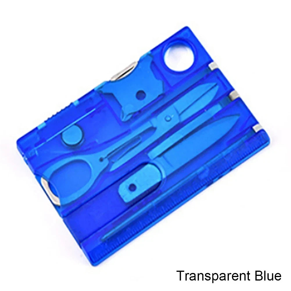 12-in-1 EDC Multitool Survival Card with Knife Scissors Screwdriver Ultra Thin