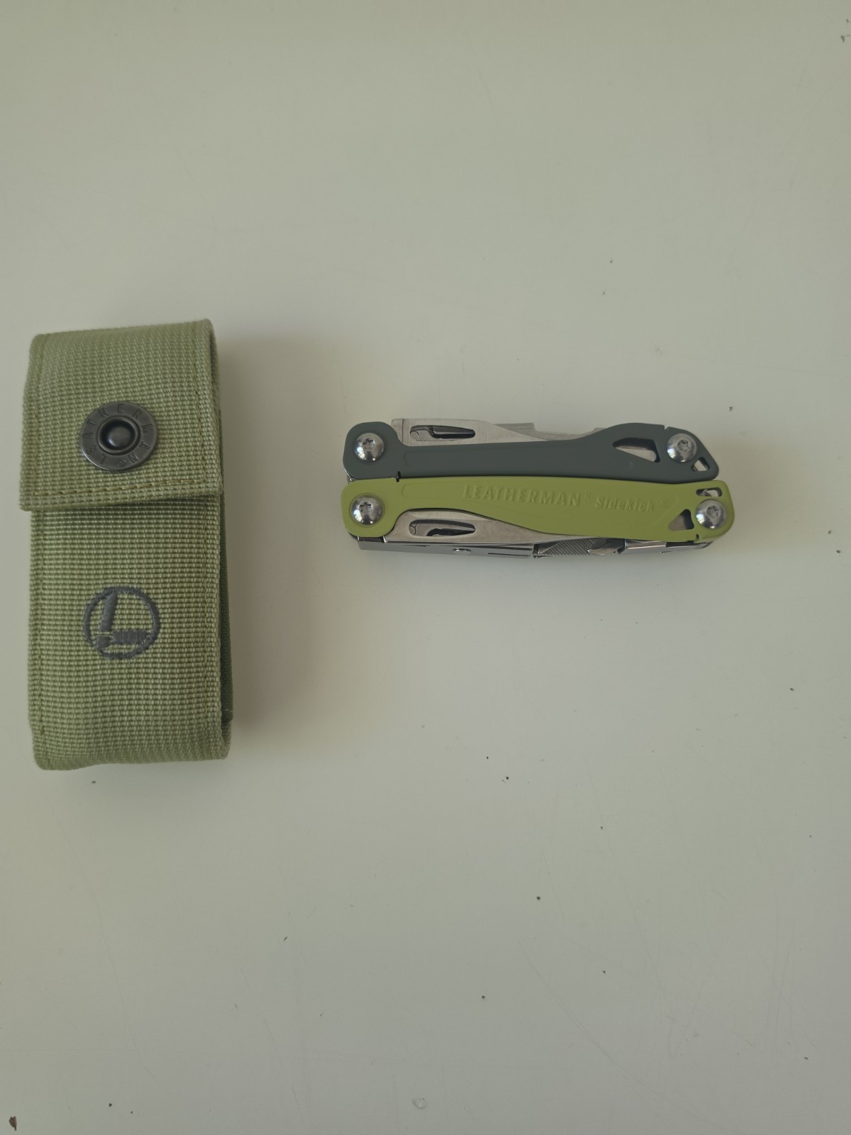Leatherman Sidekick Multi-Tool Mossy Slate Green with Nylon Sheath – 14 Tools