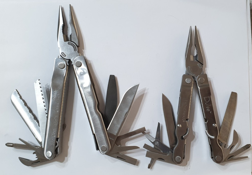 🔥🔥🔥 Leatherman Super Tool 200 & Pulse Set Unique Locks Rare Not Used