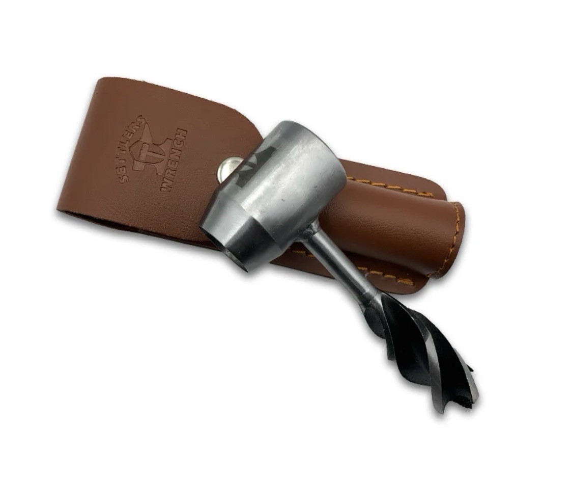 Lord & Field Bushcraft Settlers Tool – Scotch Eye Hand Auger Wrench for Survival