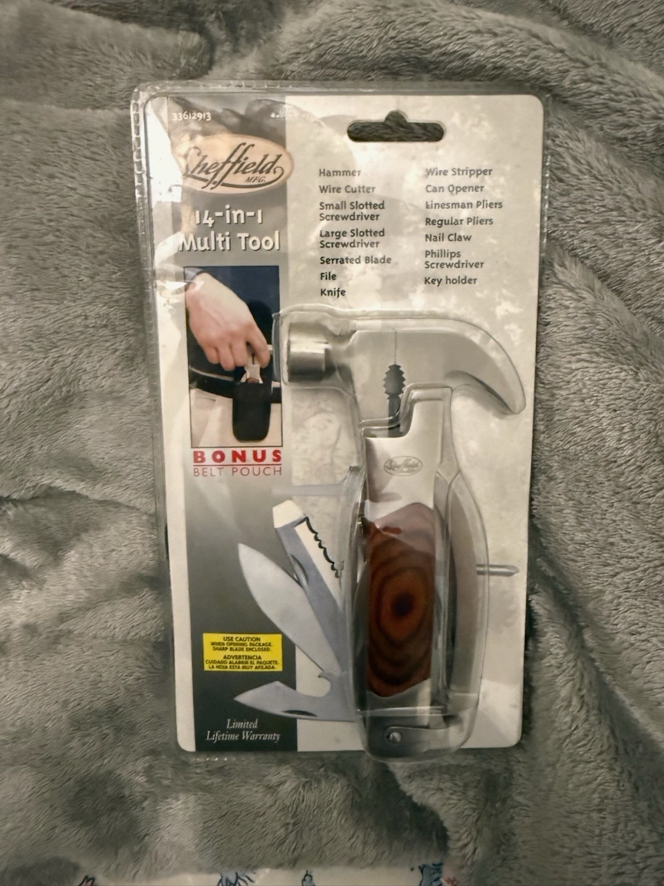 Sheffield The Hammer 14 In 1 Multi Tool Stainless Steel In Excellent Condition