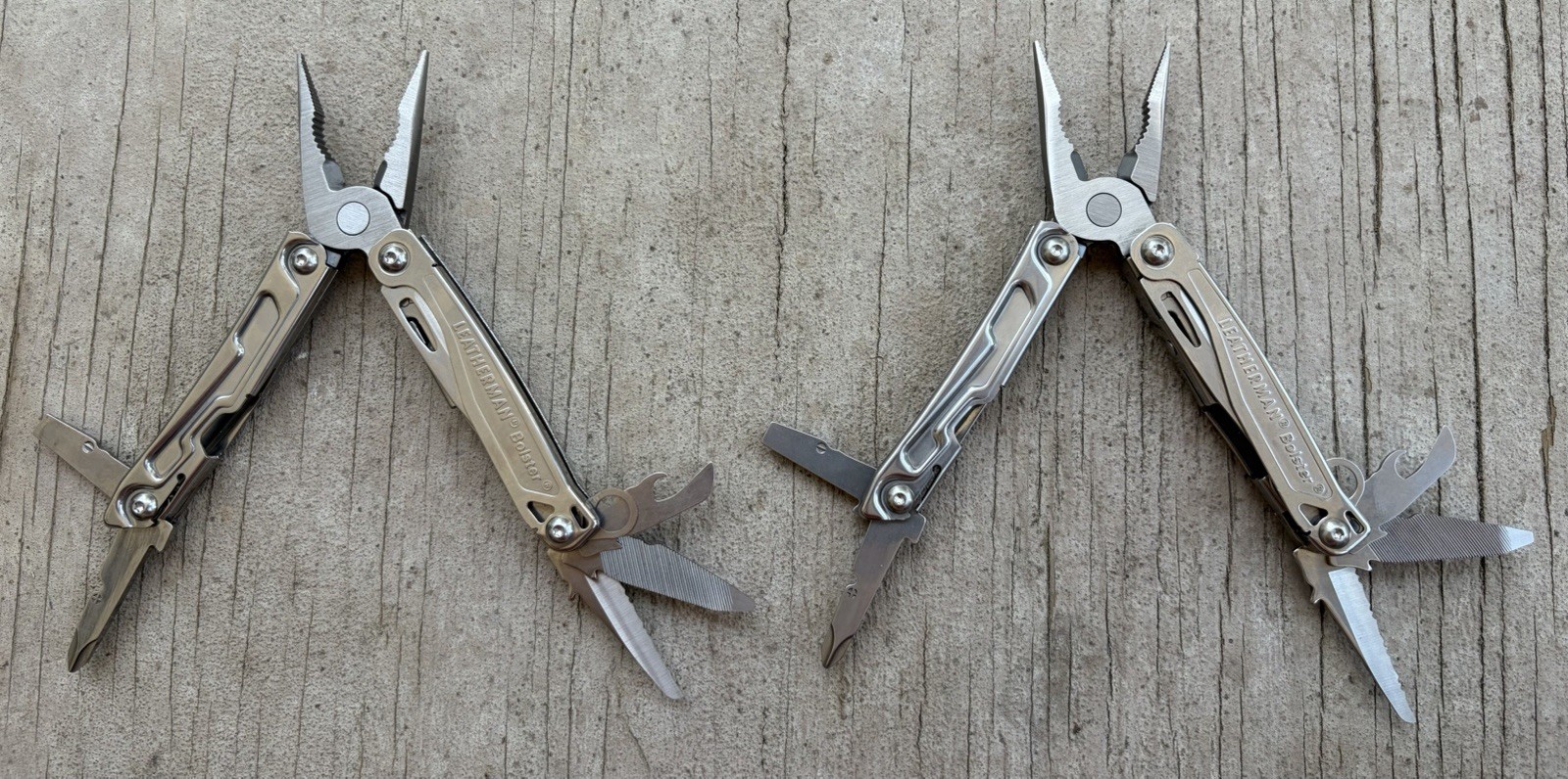 LEATHERMAN BOLSTER MULTIPURPOSE TOOL STAINLESS, 13 TOOLS, EXCELLENT!