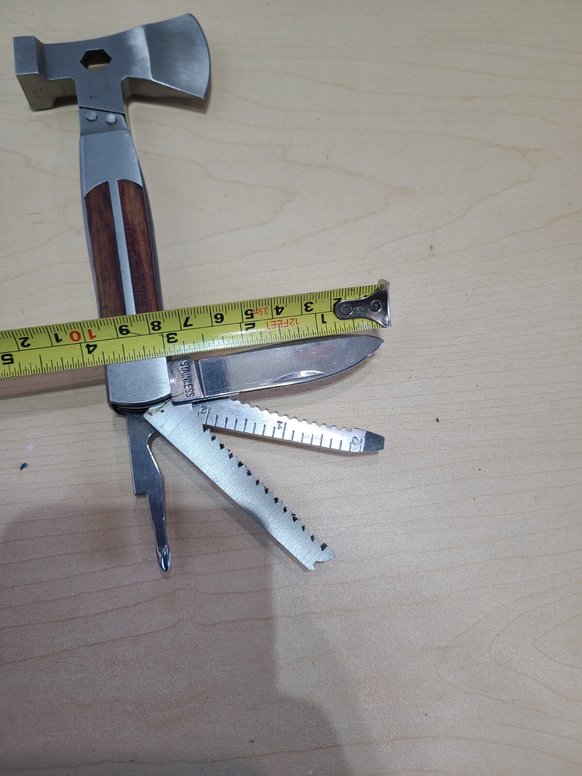 Sheffield Camper Axe-Head Multi Tool, Axe, Hammer, Screwdriver, etc…