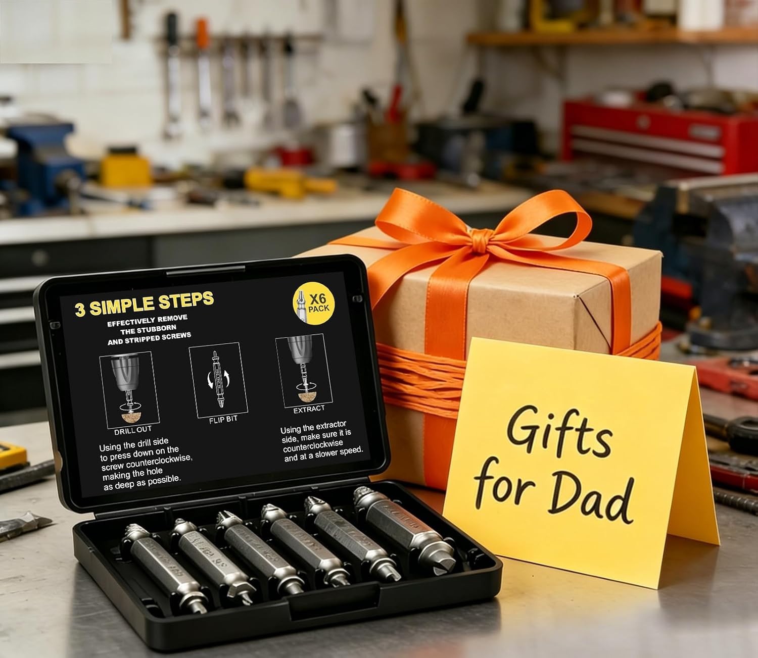 High-Speed Steel Screw Extractor Kit – Perfect for Father’s Day & Birthdays