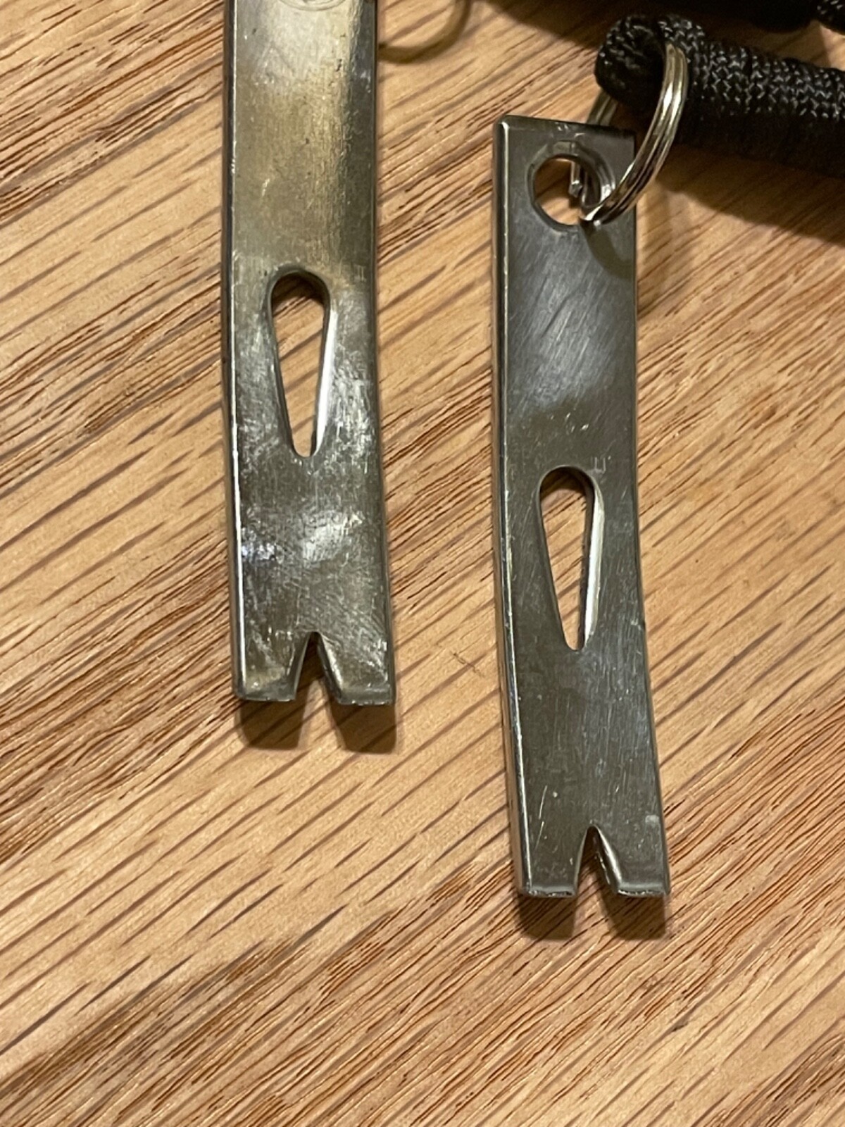 Pocket Keychain Pry Bars Carbon Steel x2