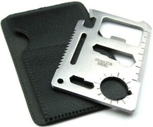 Credit card knives 11 in 1 multi tools wallet thin pocket survival knife